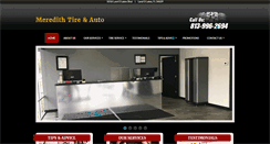 Desktop Screenshot of meredithtireandauto.com