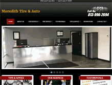 Tablet Screenshot of meredithtireandauto.com